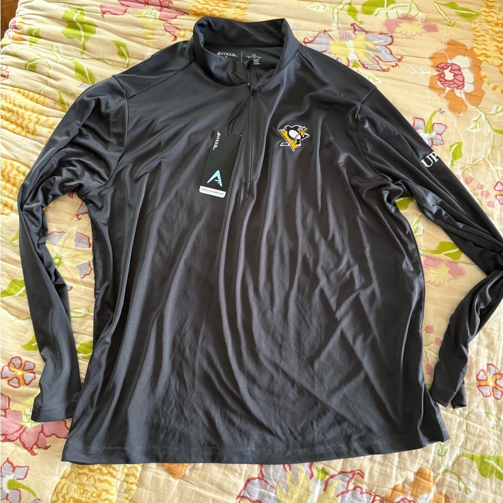 Pittsburgh Penguins Black Quarterzip